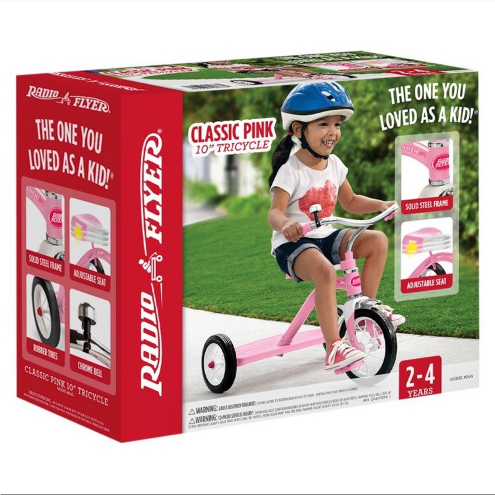 Radio-flyer Classic Pink 10" Tricycle